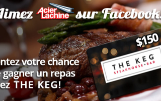 L'Initiative pour inviter des fans à “aimer” la page Facebook d’Acier Lachine