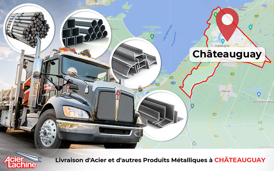 Livraison Produits Metalliques a Chateauguay par Acier Lachine