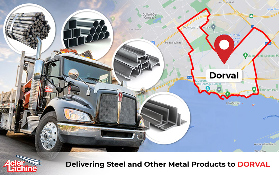 Metal Products Delivery to Dorval by Acier Lachine