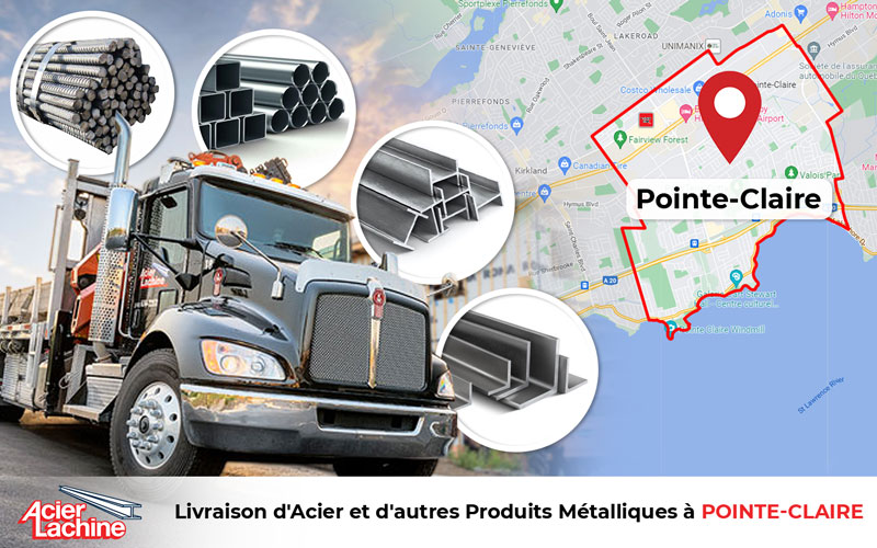 Livraison Produits Metalliques a Pointe Claire par Acier Lachine