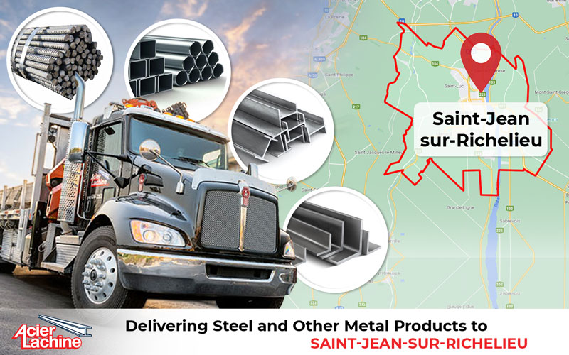 Metal Products Delivery to Saint Jean sur Richelieu by Acier Lachine