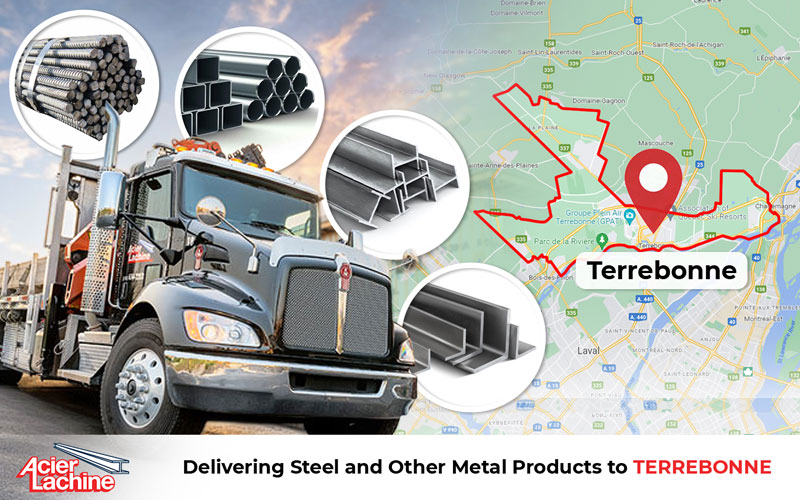 Metal Products Delivery to Terrebonne by Acier Lachine