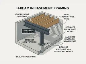 HBeam in Basement Framing