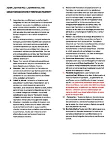 CONDITONS DE VENTE ET TERMES DE PAIEMENT AL fev 2025 pdf
